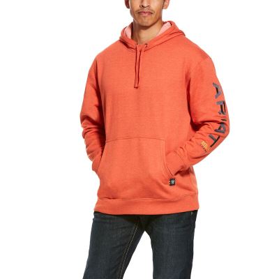 Ariat Rebar Graphic - Hoodie Oranje Heren - 18725-492